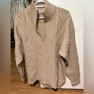 Sunday Best Quarter Zip Peggy Sweater